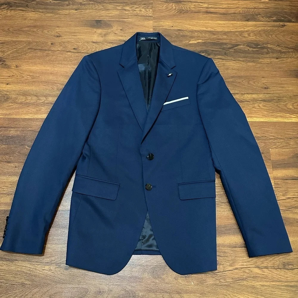 NWOT Zara Deep Blue Men's Blazer